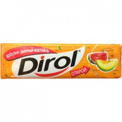 Жевательная резинка Dirol арбузно-дынный коктейль 30 шт. 14 г