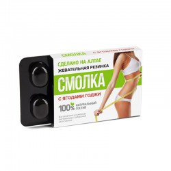 Жевательная резинка АлтайФлора Смолка лиственничная с ягодами годжи 5 шт.