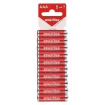 Батарейки алкалиновые, Smartbuy (Смартбай) 10 шт LR03/10SB (300/600) (SBBA-3A10SB) ААА подвес