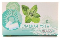 Жевательная резинка Планета Здоровья без сахара (подушечки) 12 шт.