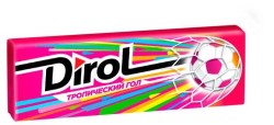 Жевательная резинка Dirol 13.6 г лайм маракуйя без сахара 30 шт.