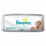 Салфетки влажные детские, Pampers (Памперс) 56 шт сенситив увлажненные